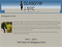 Tablet Screenshot of glasgowjsoc.co.uk